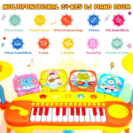 24-Key Piano Keyboard with DJ Drum Features, Microphone, and MP3 Connectivity - Image 9