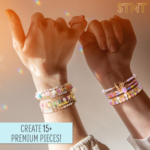 Create Your Own Stunning Jewelry:  DIY Beaded Bracelet Kit for Teens - 15 Premium Pieces with Letter Beads & Charms! - Image 2