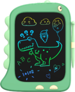 8.5 Inch LCD Doodle Board Tablet Toy - Green Dinosaur Drawing Pad for Kids 2-6 Years Old - Christmas and Birthday Gifts