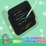8.5 Inch LCD Doodle Board Tablet Toy - Green Dinosaur Drawing Pad for Kids 2-6 Years Old - Christmas and Birthday Gifts - Image 4