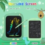 8.5 Inch LCD Doodle Board Tablet Toy - Green Dinosaur Drawing Pad for Kids 2-6 Years Old - Christmas and Birthday Gifts - Image 3
