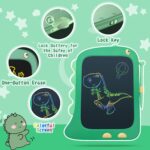 8.5 Inch LCD Doodle Board Tablet Toy - Green Dinosaur Drawing Pad for Kids 2-6 Years Old - Christmas and Birthday Gifts - Image 5