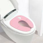 Portable Folding Travel Potty Seat with Non-Slip Suction Cups for Round and Oval Toilets
