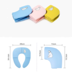 Portable Folding Travel Potty Seat with Non-Slip Suction Cups for Round and Oval Toilets - Image 4