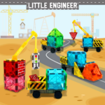 Magnetic Road Construction Set with Vehicle Toys for Toddlers - Ideal Gift for Christmas and Birthdays - Image 5