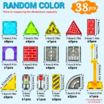 Magnetic Road Construction Set with Vehicle Toys for Toddlers - Ideal Gift for Christmas and Birthdays - Image 7