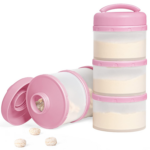 Stackable Portable Milk Powder Dispenser - 2 Pack in Warm Grey - Image 12