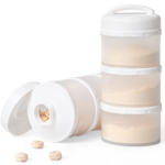 Stackable Portable Milk Powder Dispenser - 2 Pack in Warm Grey - Image 9