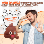 Hilarious Farting Poop Plush Toy – 30 Funny Sounds for Endless Laughter, Perfect Gag Gift for Kids and Pets! - Image 2