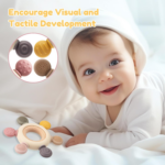 BPA Free Baby Teething Toys - Sensory Teethers for Newborns to 1 Year Old, Perfect Gift for Baby Boys and Girls! - Image 4