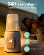 8-in-1 Fast Baby Bottle Warmer - Accurate Temperature Control, Defrost, Sterilize, and Keep Warm Functions for Breastmilk & Formula - Image 5