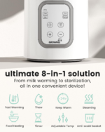 8-in-1 Fast Baby Bottle Warmer - Accurate Temperature Control, Defrost, Sterilize, and Keep Warm Functions for Breastmilk & Formula - Image 3