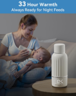 Travel-Friendly Portable Bottle Warmer - Fast 2.5 Min Heating for Breast Milk & Formula, 10400mAh Battery, 17oz Capacity, Quick Charging - Image 3