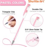 Vibrant  Pastel Gel Pens - 24 Milky Colors for Stunning Black Paper Art, Adult Coloring, Doodling, and Scrapbooking! - Image 3