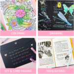 Vibrant  Pastel Gel Pens - 24 Milky Colors for Stunning Black Paper Art, Adult Coloring, Doodling, and Scrapbooking! - Image 7