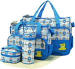 5-Piece Stylish Baby Diaper Bag Set for Moms - Convenient Shoulder Bags - Image 8