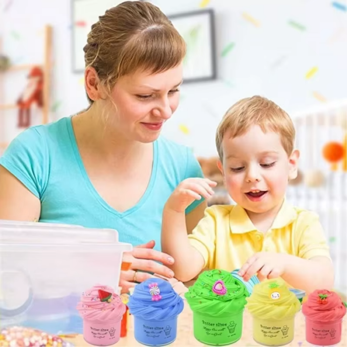12-Piece Kids' Clay Activity Set - Reusable Colored Modeling Dough and Craft Clay for Creative Play - Image 3