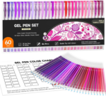 Vibrant  Pastel Gel Pens - 24 Milky Colors for Stunning Black Paper Art, Adult Coloring, Doodling, and Scrapbooking! - Image 12
