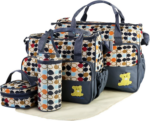 5-Piece Stylish Baby Diaper Bag Set for Moms - Convenient Shoulder Bags