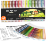 Vibrant  Pastel Gel Pens - 24 Milky Colors for Stunning Black Paper Art, Adult Coloring, Doodling, and Scrapbooking! - Image 8