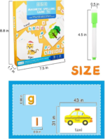 Toddler Letters and Numbers Set - 52-Piece Refrigerator Magnet Alphabet with English Cardboard P for Early Education - Image 5