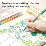 Vibrant  120 Gel Pen Set - 120 Unique Colors for Stunning Adult Coloring and Art Projects - Image 5