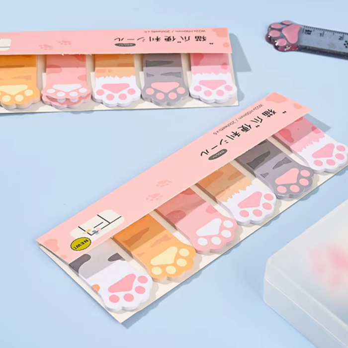 Cat Paw Themed 9-in-1 Stationery Set for Educational Gifts - Image 3