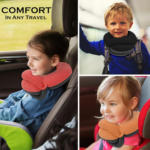 Kids Travel Pillows - 360° Head Support for Comfortable Airplane Sleep, Soft Neck Pillow for Car Travel, Ideal for Boys (Small, Pink Grey, 40-90 Lbs) - Image 6