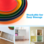 5-Piece Stackable Round River Stone Stepping Stones for Kids - Indoor and Outdoor Use - Image 8