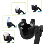 2-in-1 Stroller Cup and Phone Holder - Universal Design for Strollers, Bikes, Wheelchairs, and Scooters - Image 7