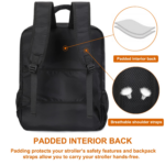 Lightweight Stroller Travel Bag - Fits GB Pockit & Pockit Air, Perfect for Air Travel (Black, M) - Image 3