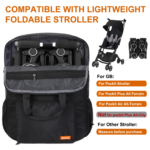 Lightweight Stroller Travel Bag - Fits GB Pockit & Pockit Air, Perfect for Air Travel (Black, M) - Image 2