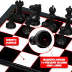 Magnetic Board Game Set - 12 Retro Games in Compact 5" Design - Perfect for Travel & Road Trips - Fun & Educational Gift for Kids 6+ - Image 8