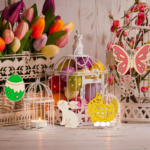 60PCS Easter Wood Cutouts - DIY Bunny & Egg Ornaments for Kids' Crafts, Perfect for Easter Party Decor with Drawing Pen & Hang Cords - Image 7