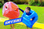 Bump N' Bounce Body Bumpers - Inflatable Play Equipment for Children, Includes 2 Colorful Bumpers, Safe and Engaging Activity for Ages 4 and Up - Image 3