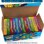 Magnetic Board Game Set - 12 Retro Games in Compact 5" Design - Perfect for Travel & Road Trips - Fun & Educational Gift for Kids 6+ - Image 7