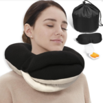 Kids Travel Pillows - 360° Head Support for Comfortable Airplane Sleep, Soft Neck Pillow for Car Travel, Ideal for Boys (Small, Pink Grey, 40-90 Lbs) - Image 11