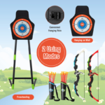 Youth Archery Bow Set Featuring LED Illuminated Bow and 20 Suction Cup Arrows for Children - Image 10