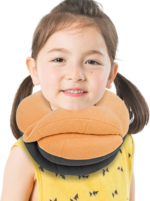 Kids Travel Pillows - 360° Head Support for Comfortable Airplane Sleep, Soft Neck Pillow for Car Travel, Ideal for Boys (Small, Pink Grey, 40-90 Lbs) - Image 10