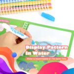 5 Pack Mess-Free Reusable Water Coloring Books for Toddlers - Portable Doodle Art Kits for Creative Learning and Fun! - Image 4