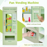 Children's Wooden Supermarket Playset with Checkout Counter - Image 7