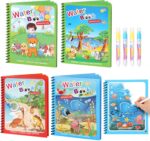 5 Pack Mess-Free Reusable Water Coloring Books for Toddlers - Portable Doodle Art Kits for Creative Learning and Fun! - Image 11