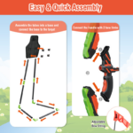 Youth Archery Bow Set Featuring LED Illuminated Bow and 20 Suction Cup Arrows for Children - Image 9