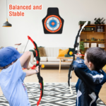 Youth Archery Bow Set Featuring LED Illuminated Bow and 20 Suction Cup Arrows for Children - Image 2