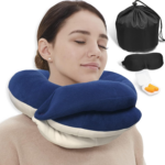 Kids Travel Pillows - 360° Head Support for Comfortable Airplane Sleep, Soft Neck Pillow for Car Travel, Ideal for Boys (Small, Pink Grey, 40-90 Lbs) - Image 14