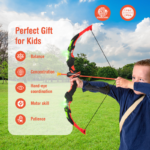 Youth Archery Bow Set Featuring LED Illuminated Bow and 20 Suction Cup Arrows for Children - Image 6