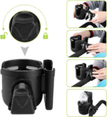 2-in-1 Stroller Cup and Phone Holder - Universal Design for Strollers, Bikes, Wheelchairs, and Scooters - Image 5