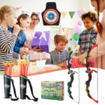 Youth Archery Bow Set Featuring LED Illuminated Bow and 20 Suction Cup Arrows for Children - Image 5