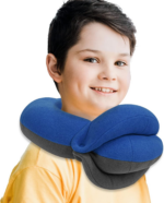 Kids Travel Pillows - 360° Head Support for Comfortable Airplane Sleep, Soft Neck Pillow for Car Travel, Ideal for Boys (Small, Pink Grey, 40-90 Lbs) - Image 18
