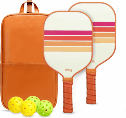Premium Pickleball Paddle Set - USAPA Approved Graphite & Fiberglass Rackets with Balls & Carry Bag - Perfect for Beginners & Enthusiasts!